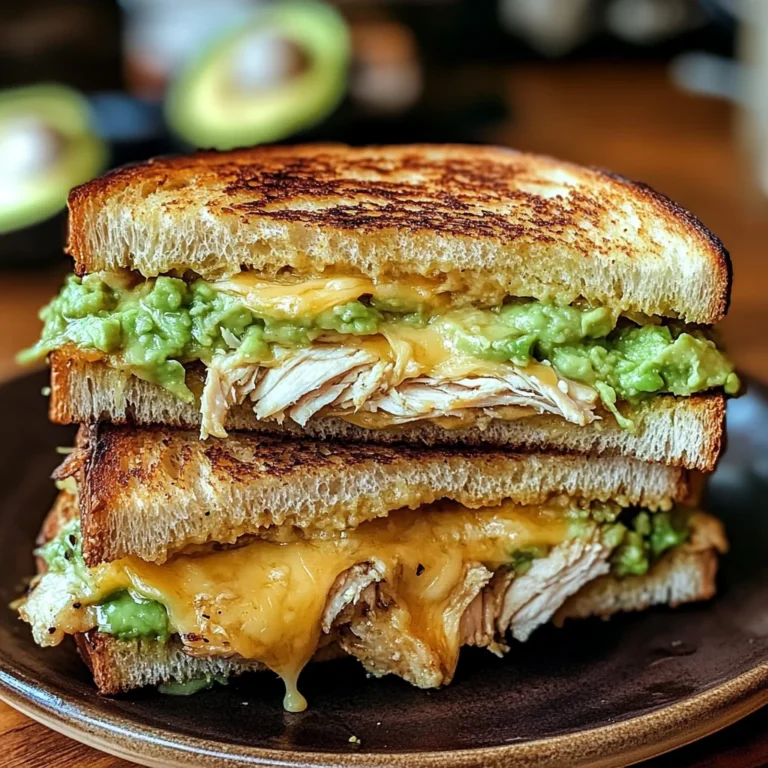 Chicken Avocado Melt Sandwich
