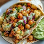 Chili Lime Chickpea Cauliflower Wrap Recipe