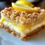Creamy Lemon Cheesecake Crumb Bars Recipe