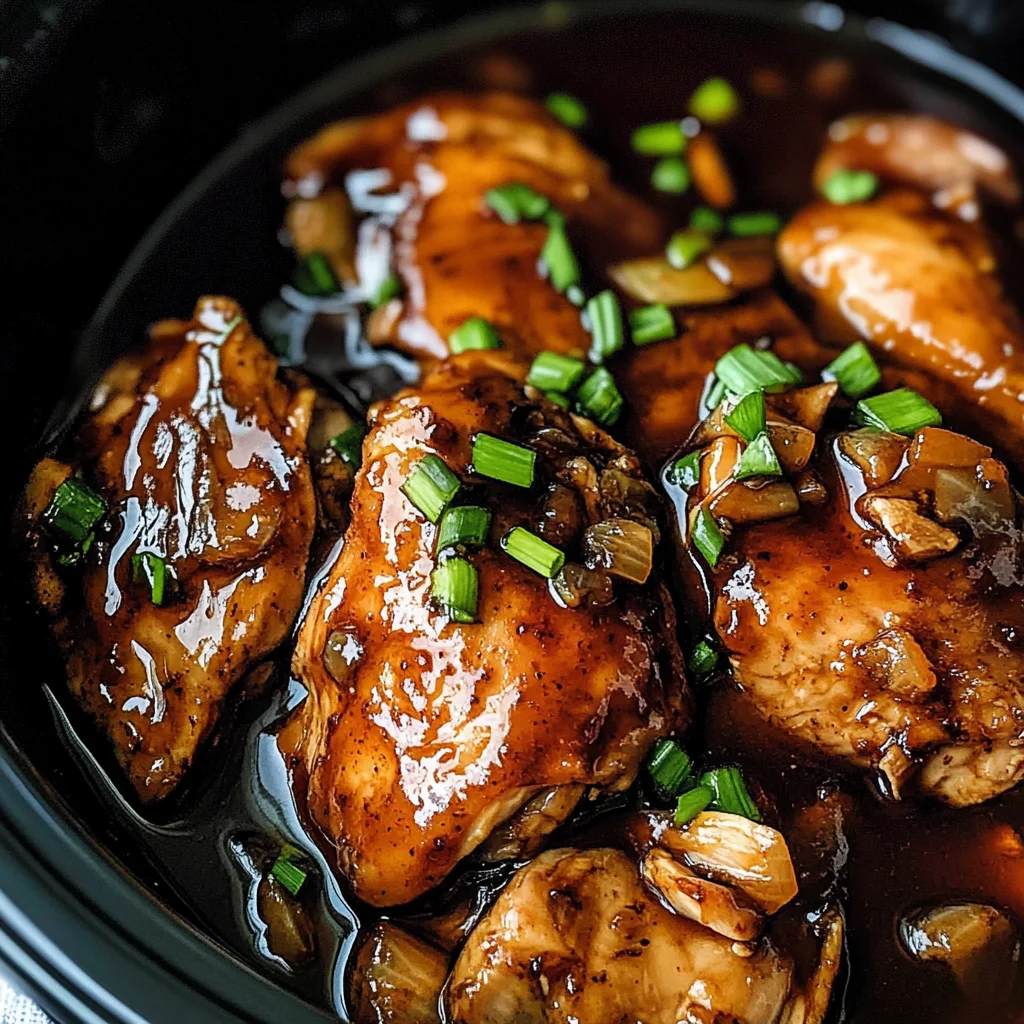 Crockpot Bourbon Chicken