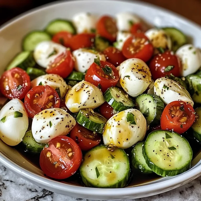 Cucumber Mozzarella Salad