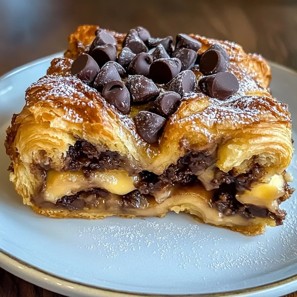 Decadent Chocolate Croissant Breakfast Bake