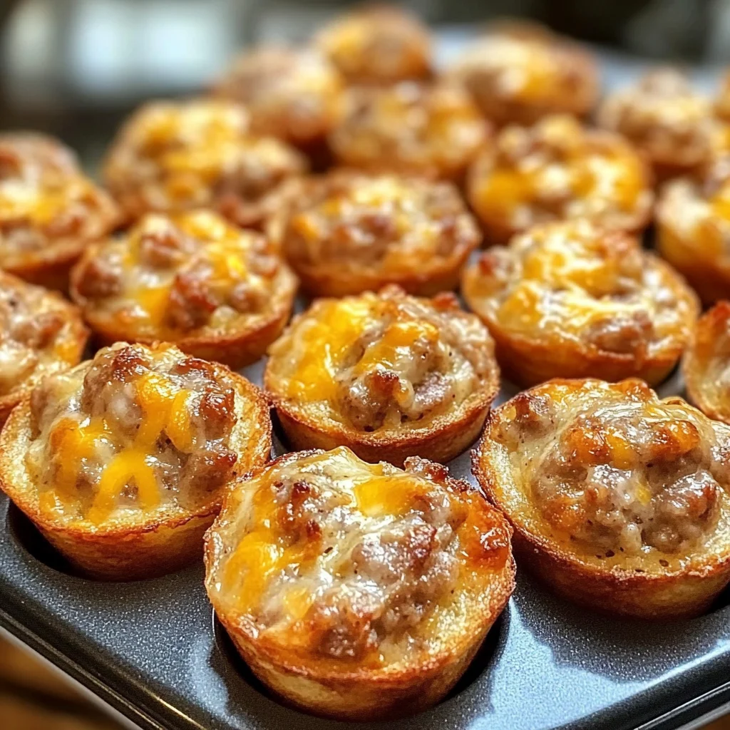 High-Protein Pancake Sausage Mini Muffins