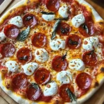 Hot Honey Pepperoni Ricotta Pizza : A Pizza Recipe