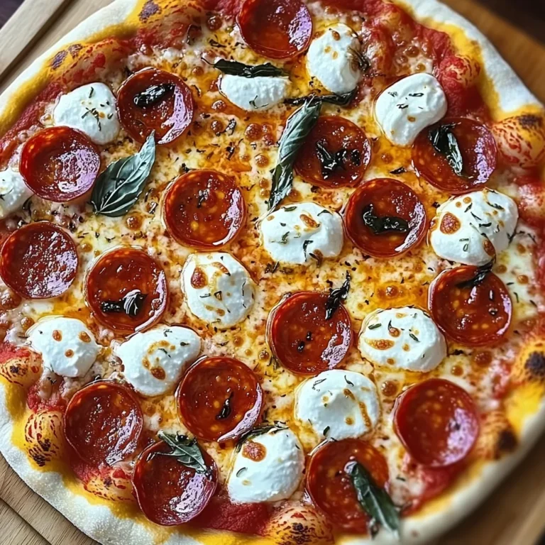 Hot Honey Pepperoni Ricotta Pizza : A Pizza Recipe