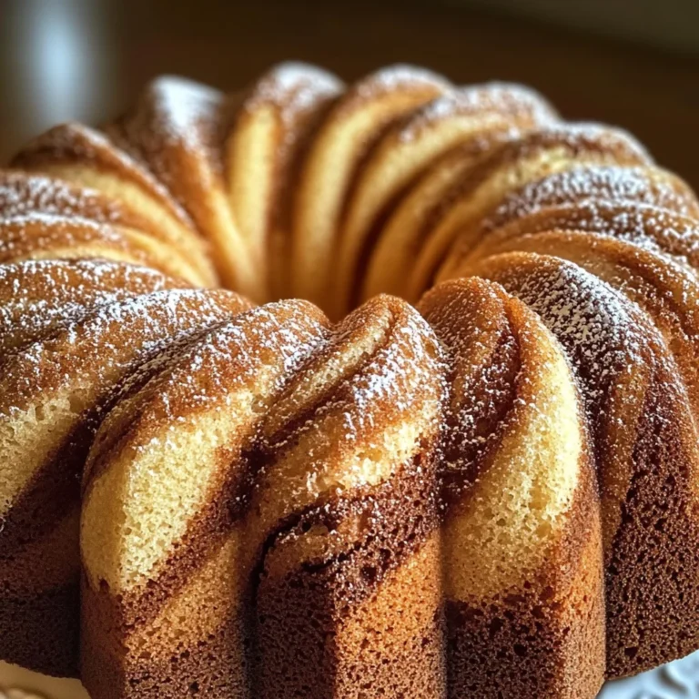 Moist Cinnamon Swirl Bundt Cake Recipe