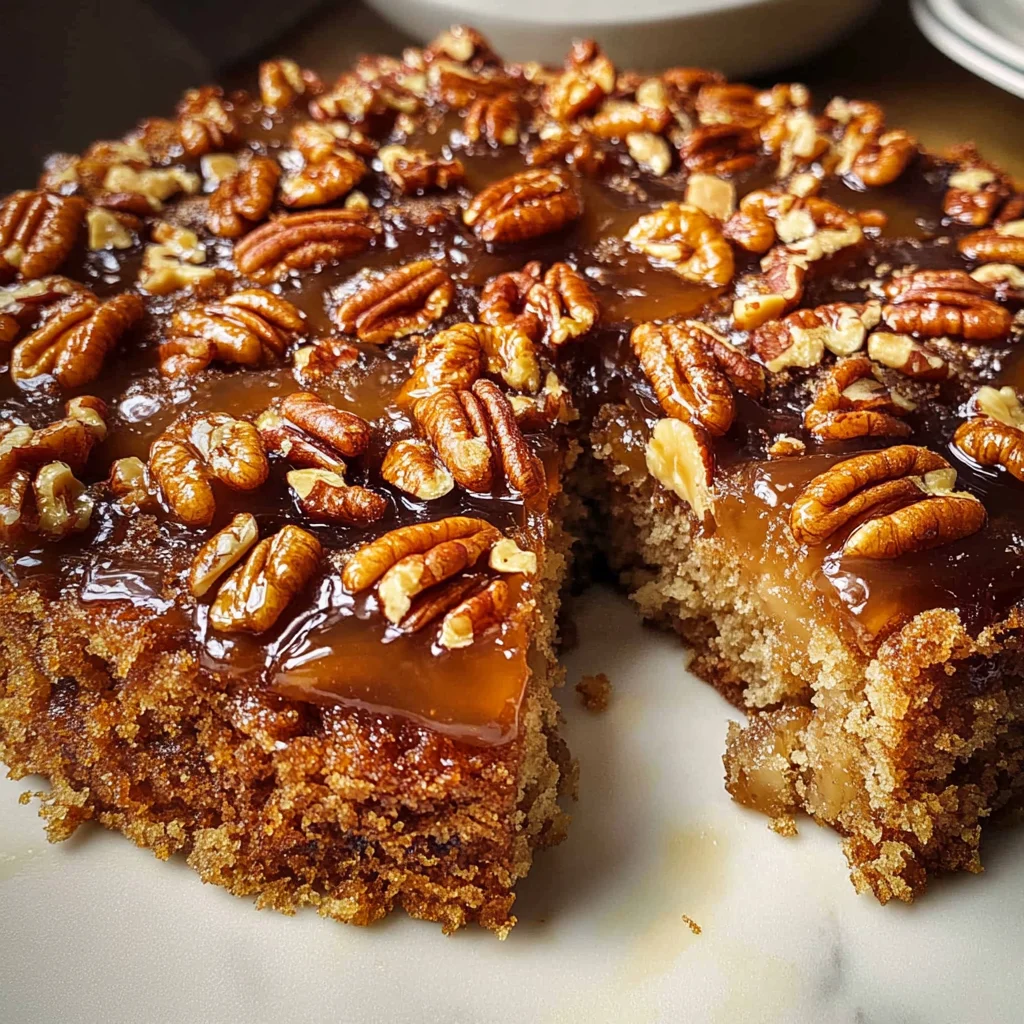 Pecan Upside Down Cake
