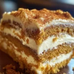 Pumpkin Spice Gooey Cake with Cream Cheese Frosting