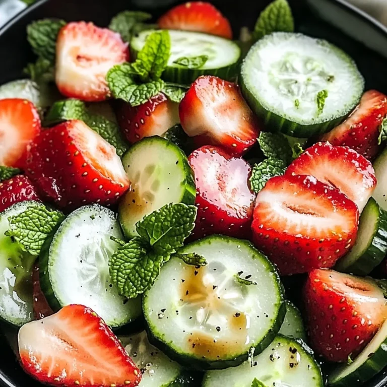 This Cucumber Strawberry Salad