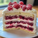 White Chocolate Raspberry Cake