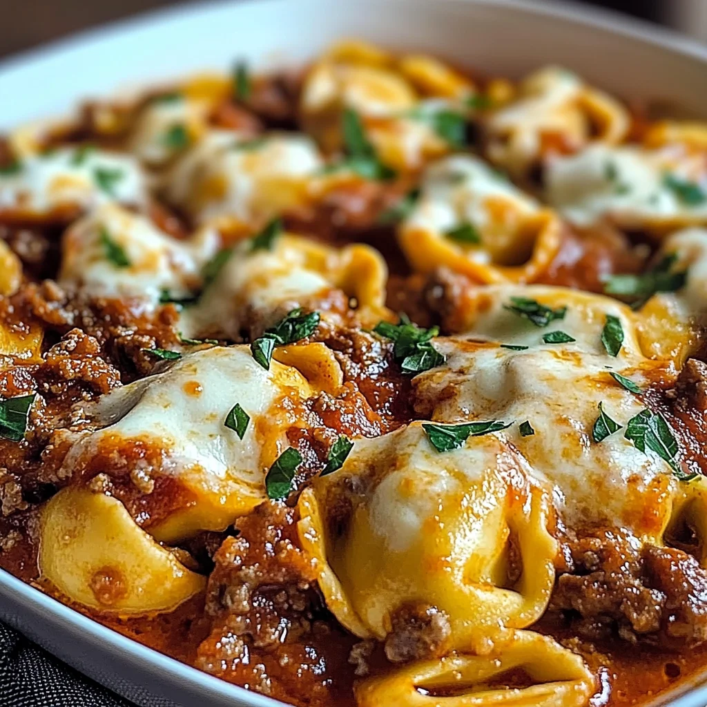 Beefy Tortellini Bake