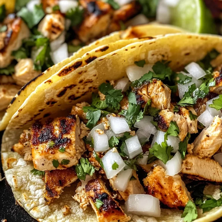 Easy Chicken Street Tacos Recipe