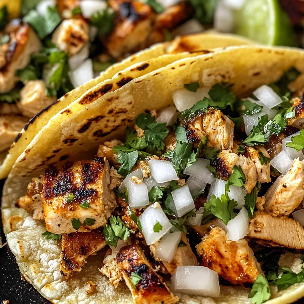 Easy Chicken Street Tacos Recipe