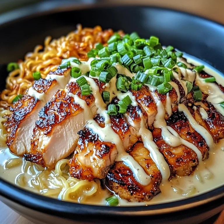 Fiery Chicken Ramen with Creamy Garlic Sauce