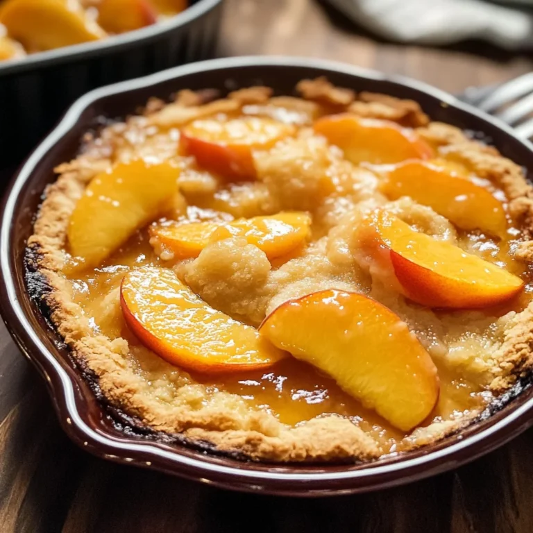Fresh Peach Cobbler Recipe