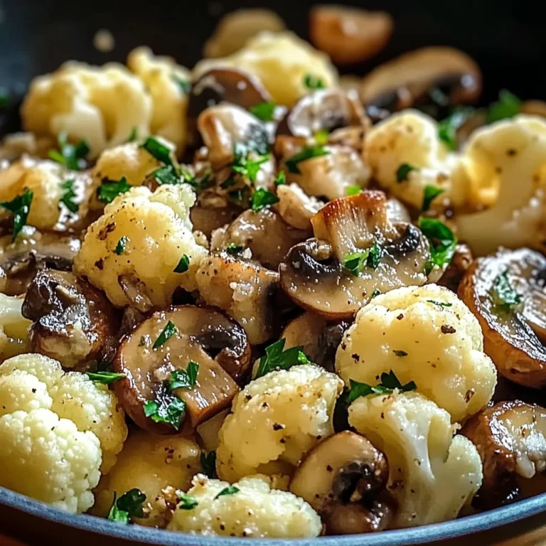 Garlic Cauliflower Mushroom Skillet: Quick & Delicious Dish