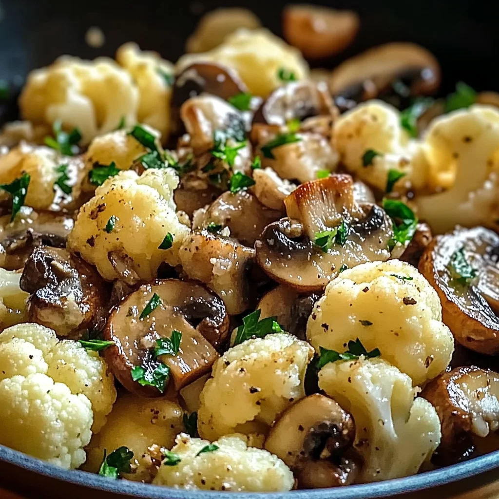 Garlic Cauliflower Mushroom Skillet: Quick & Delicious Dish