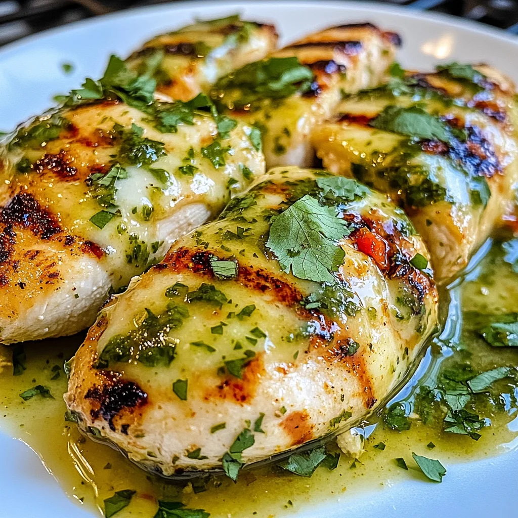 Grilled Salsa Verde Pepper Jack Chicken