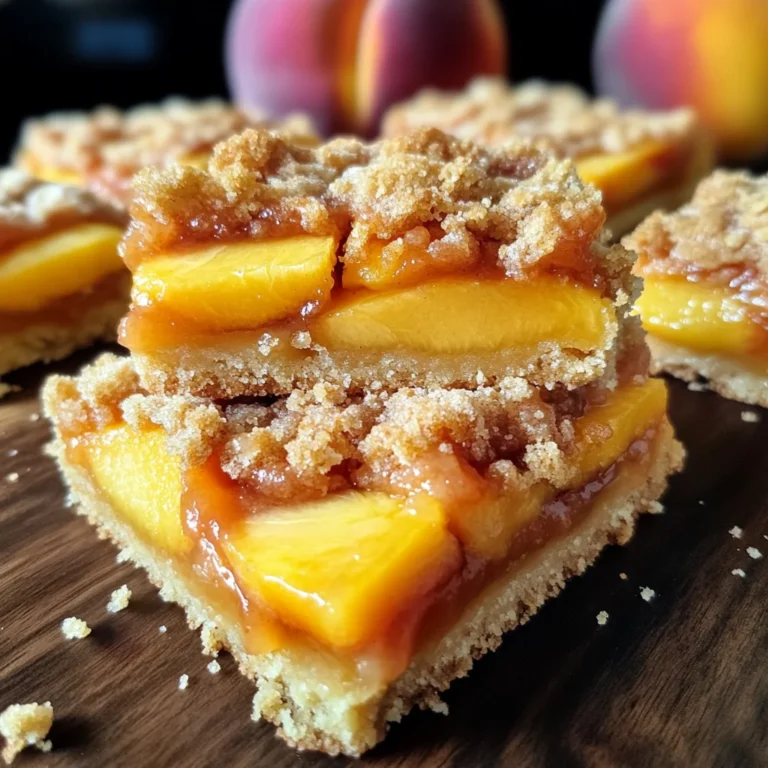 Heavenly Summer Peach Bars: A Sweet Slice of Sunshine
