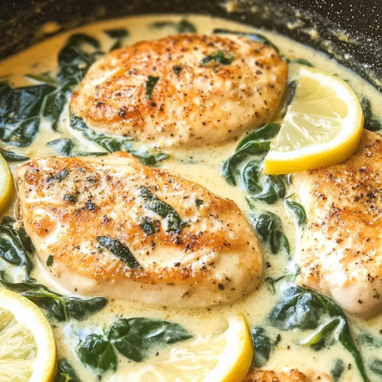 Lemon Parmesan Spinach Chicken