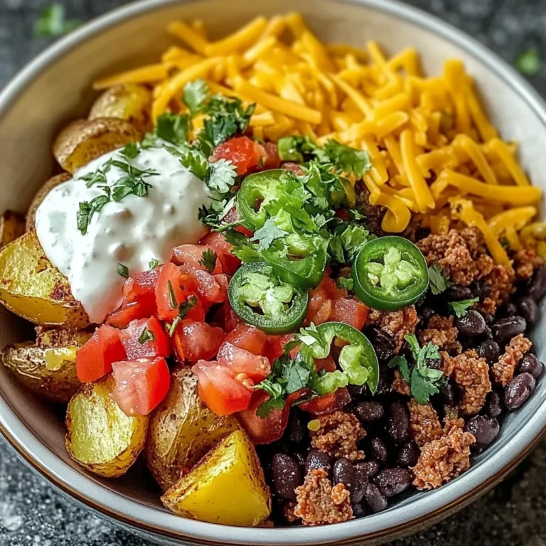 Loaded Potato Taco Bowl