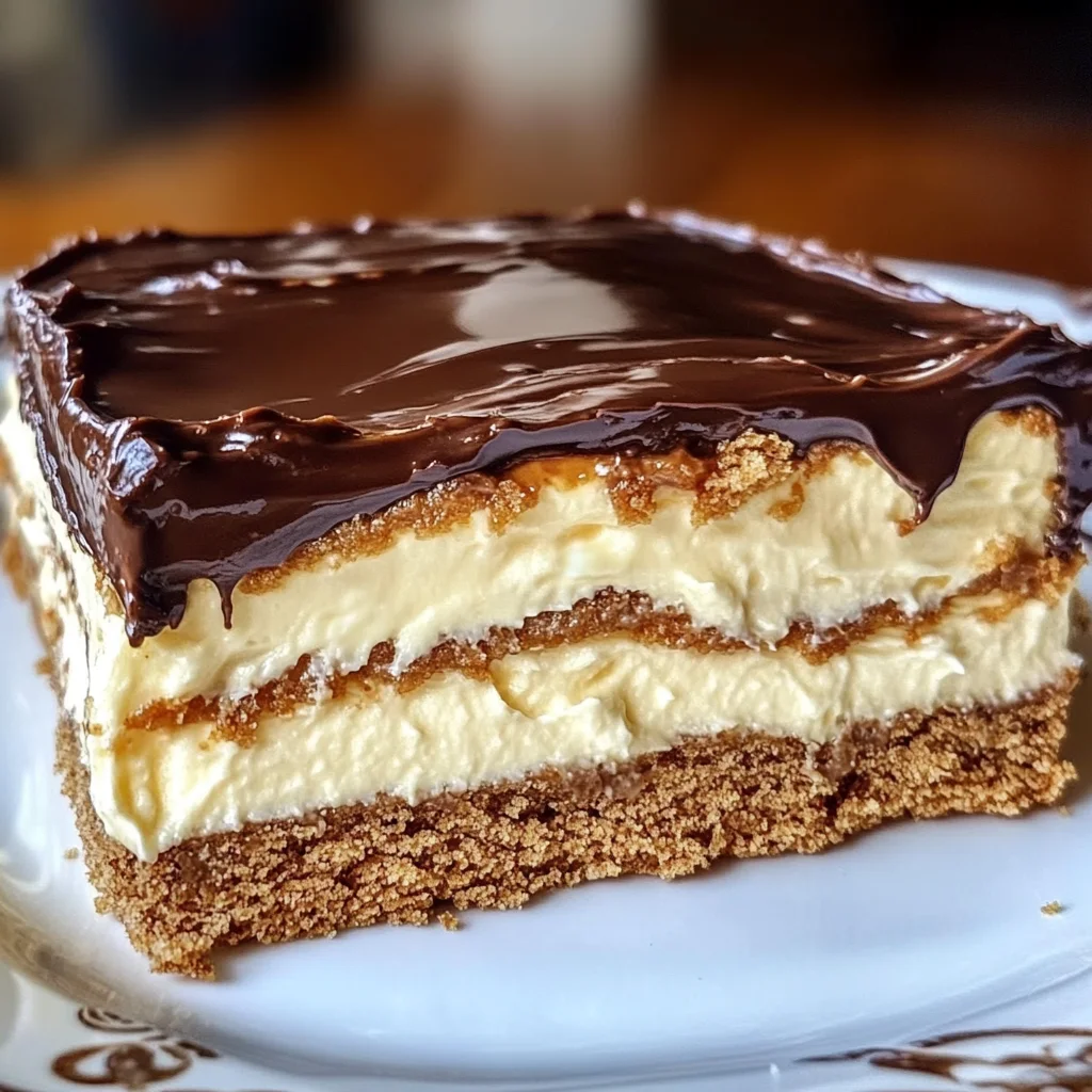 No-Bake Eclair Cake