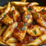 One-Pan Tangy Honey BBQ Chicken Penne