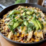 Salsa Verde Chicken & Rice Skillet