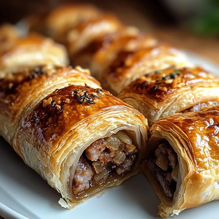 Savory French Onion Sausage Rolls
