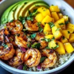 Shrimp Avocado Mango Bowls