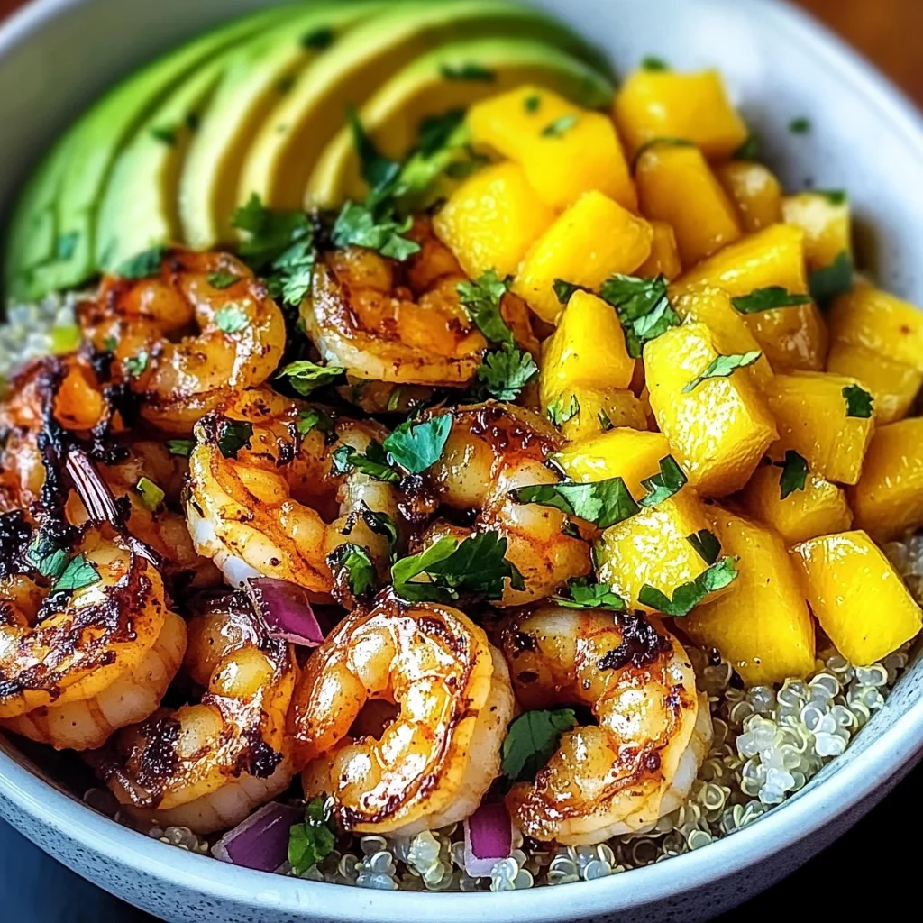 Shrimp Avocado Mango Bowls