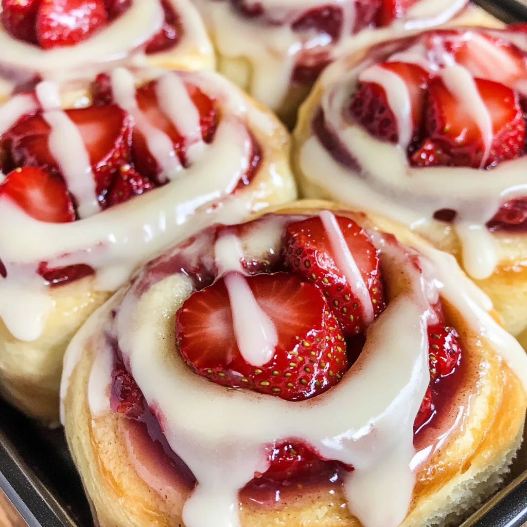 Strawberry Cheesecake Cinnabon Rolls Recipe