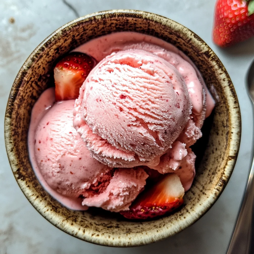 Strawberry Coconut Ice Cream