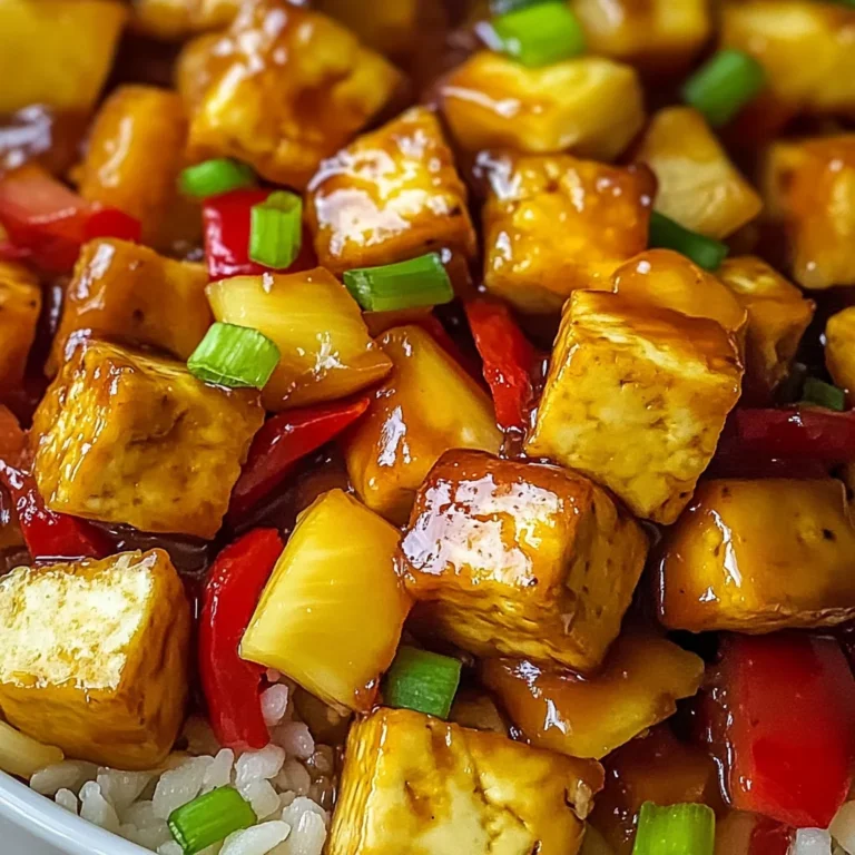 Vegan Pineapple Tofu
