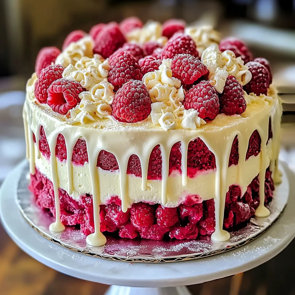 White Chocolate Raspberry Dream Cake : A Heavenly Dessert
