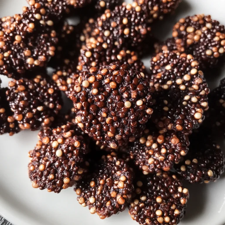 3-Ingredient Dark Chocolate Quinoa Crisps