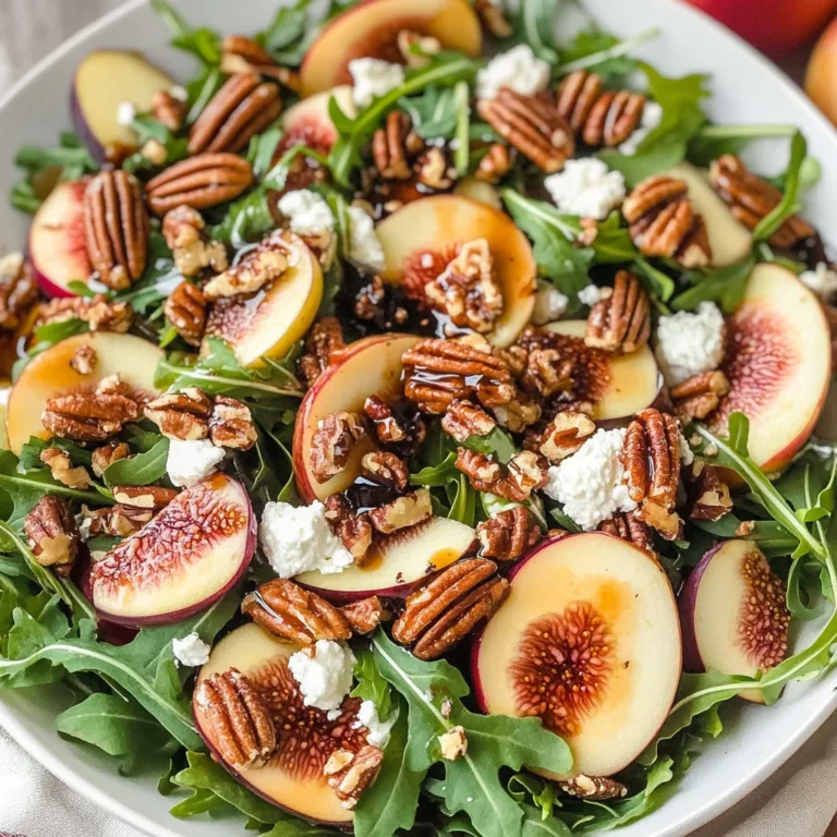 Apple Arugula Salad With Maple Pecans