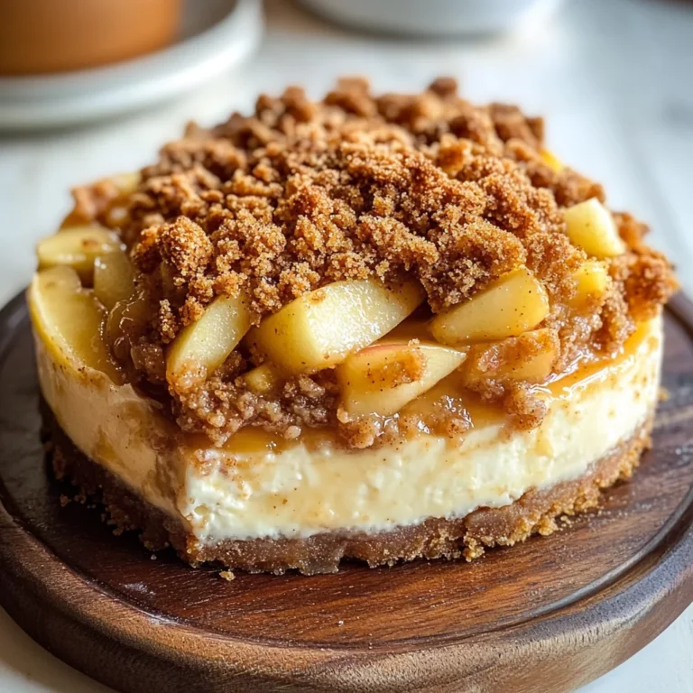 Apple Crumble Cheesecake