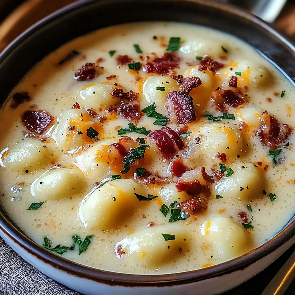 Bacon Cheddar Gnocchi Soup – A Rich and Creamy Comfort Meal