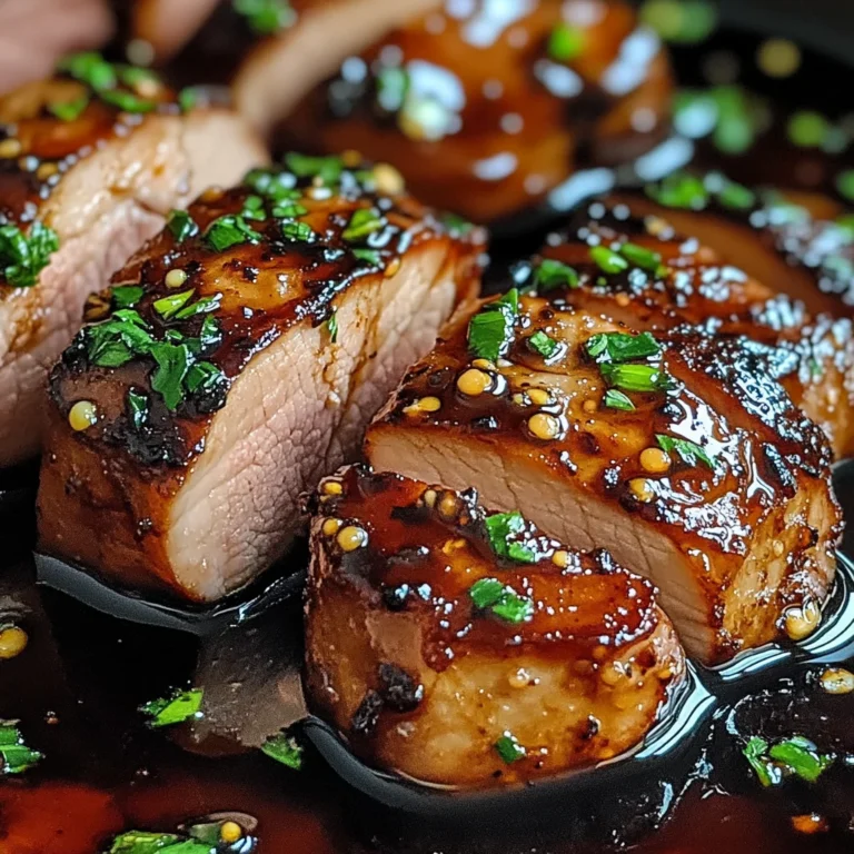 Balsamic–Glazed Pork Tenderloin
