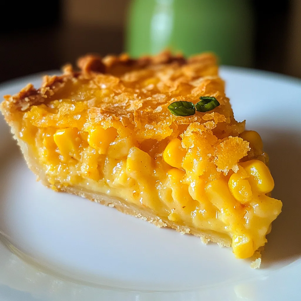 Cheddar Sweet Corn Pie