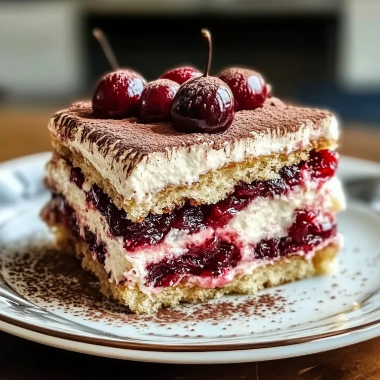 Cherry Amaretto Tiramisu