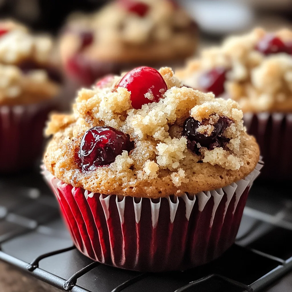 Cherry Cobbler Muffins