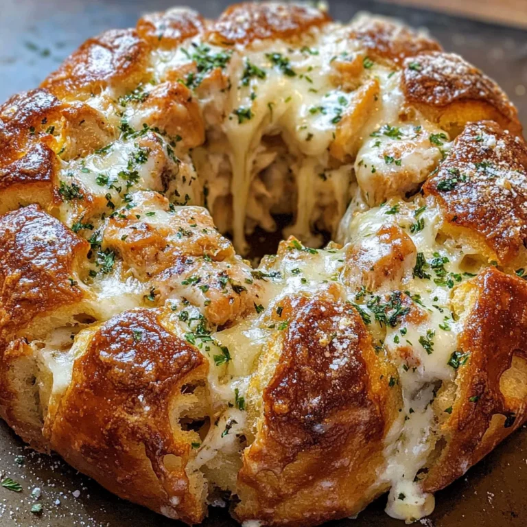 Chicken Alfredo Monkey Bread
