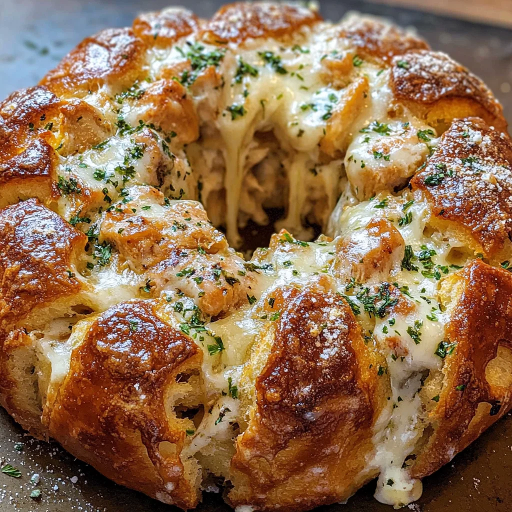 Chicken Alfredo Monkey Bread