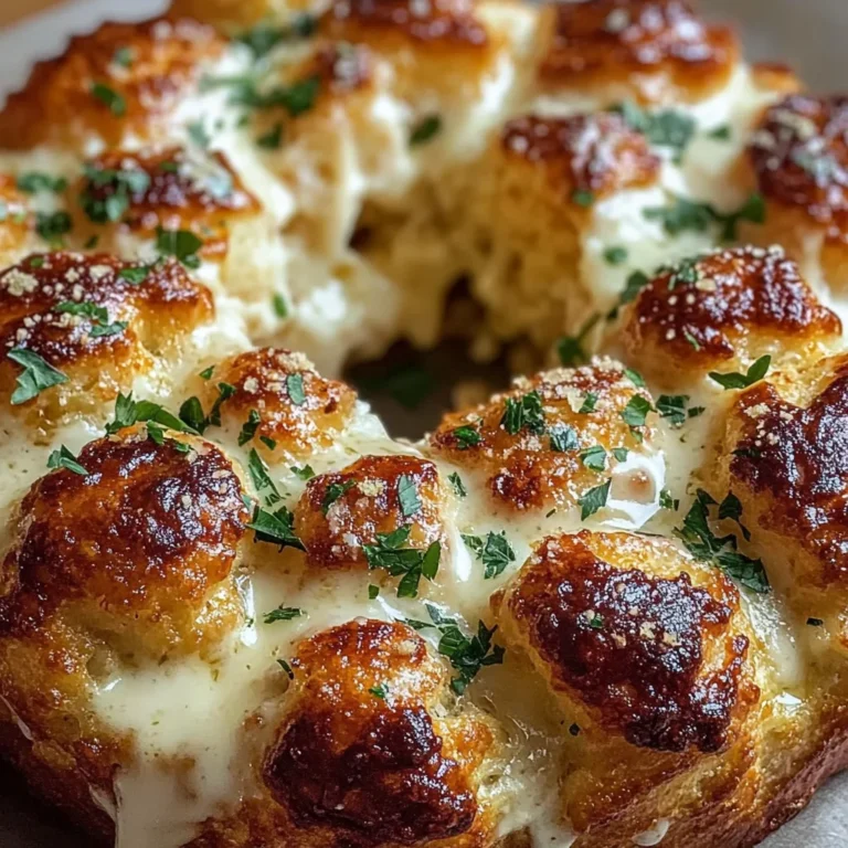 Chicken Alfredo Monkey Bread