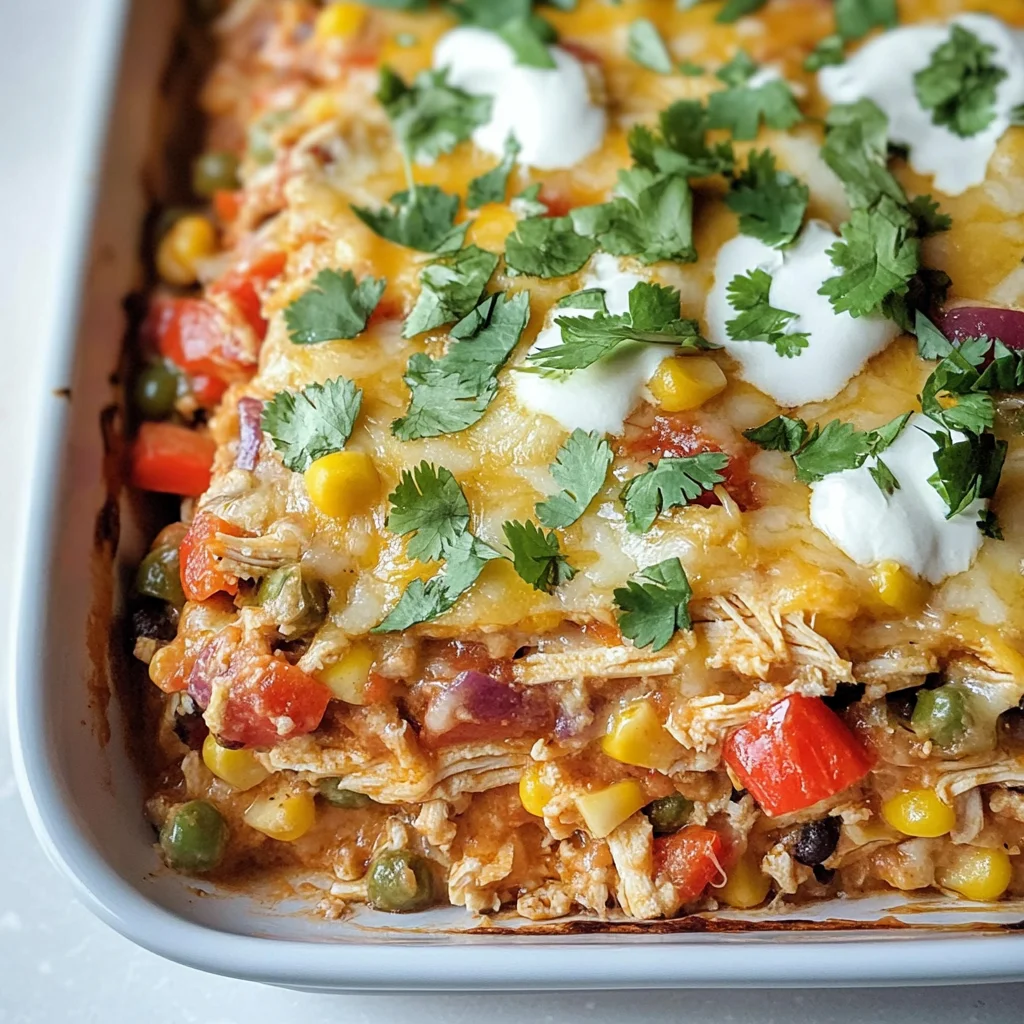Chicken Burrito Casserole