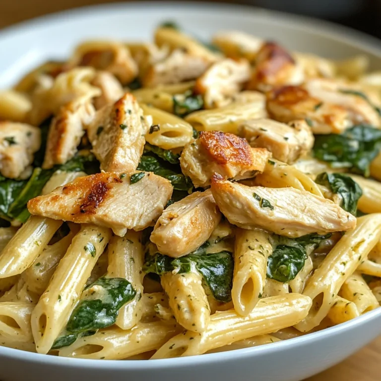 Chicken Spinach Penne