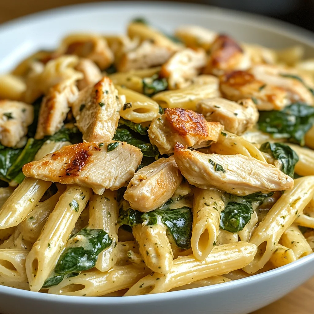 Chicken Spinach Penne