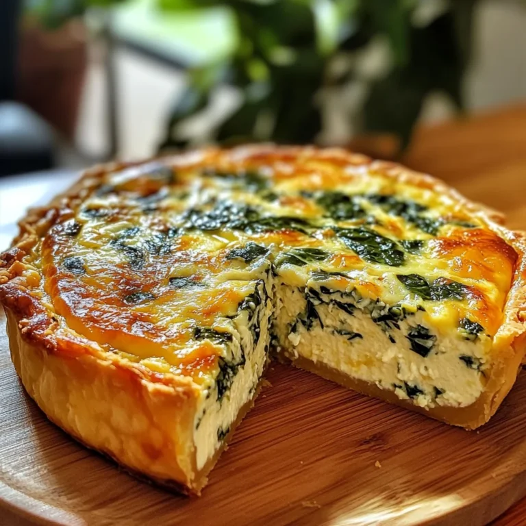 Cottage Cheese and Spinach Crustless Quiche